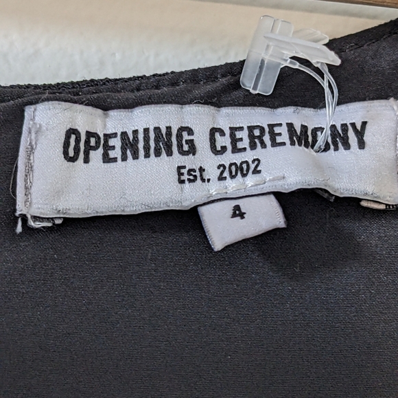 Opening Ceremony Talene Sleeveless Woven Jumpsuit Wide Leg Oversized Black Sze 4 - Picture 11 of 15